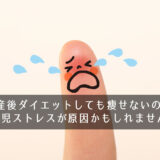 産後ダイエットしても痩せないのは育児ストレスが原因かもしれません！
