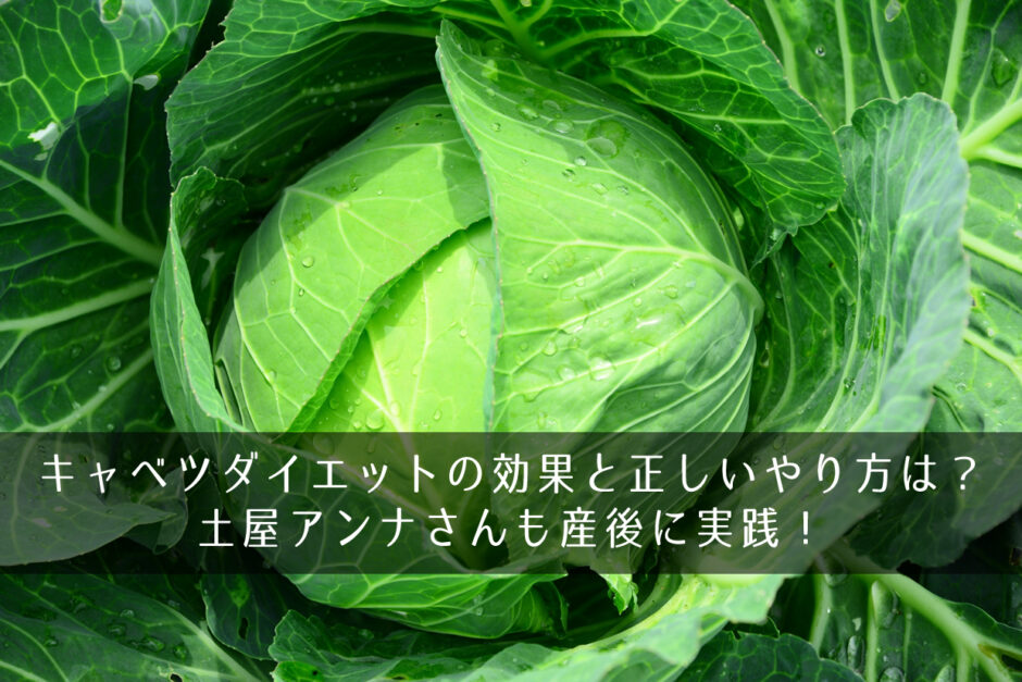 キャベツダイエットの効果と正しいやり方は？土屋アンナさんも産後に実践！