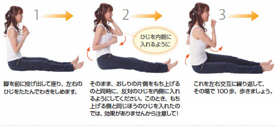 インスパイリング・エクササイズお尻歩き