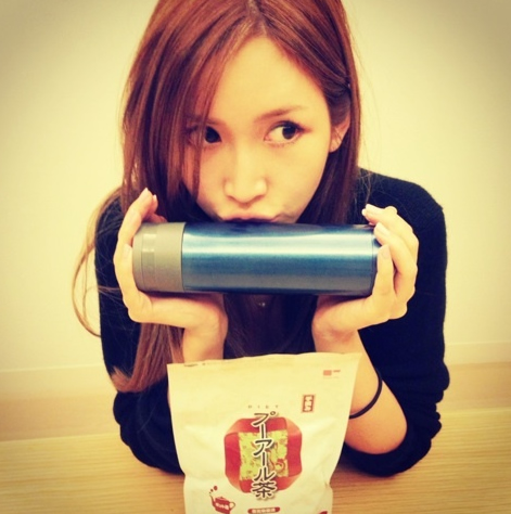 紗栄子さん　お茶