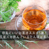 母乳にいいお茶オススメ5選！多くの芸能人が飲んでいるたんぽぽ茶って！？