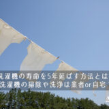 洗濯機の寿命を5年延ばす方法とは？洗濯機の掃除や洗浄は業者or自宅？