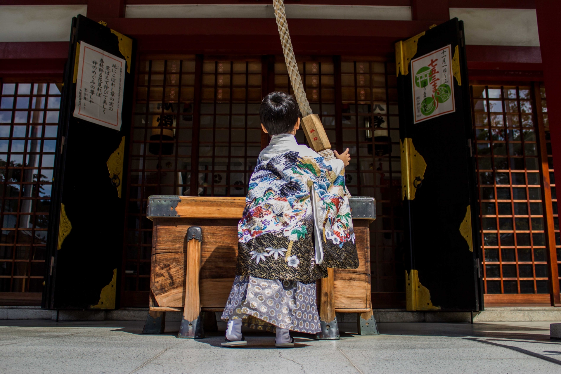 七五三の男の子